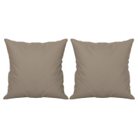 Produktbild för 3-sitssoffa med prydnadskuddar taupe 180 cm mikrofibertyg