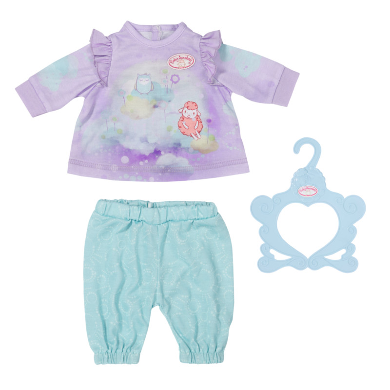 Produktbild för Baby Annabell Sweet Dreams Nightwear Dockkläduppsättning