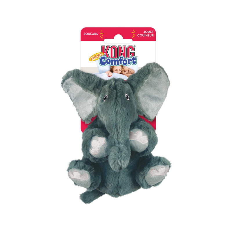 Produktbild för Hundleksak Comfort Kiddos Jumbo Elephant KONG 33x33x19 cm