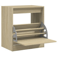 Produktbild för Skohylla sonoma-ek 60x42x69 cm konstruerat trä