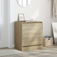 Produktbild för Skohylla sonoma-ek 60x42x69 cm konstruerat trä