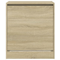 Produktbild för Skohylla sonoma-ek 60x42x69 cm konstruerat trä