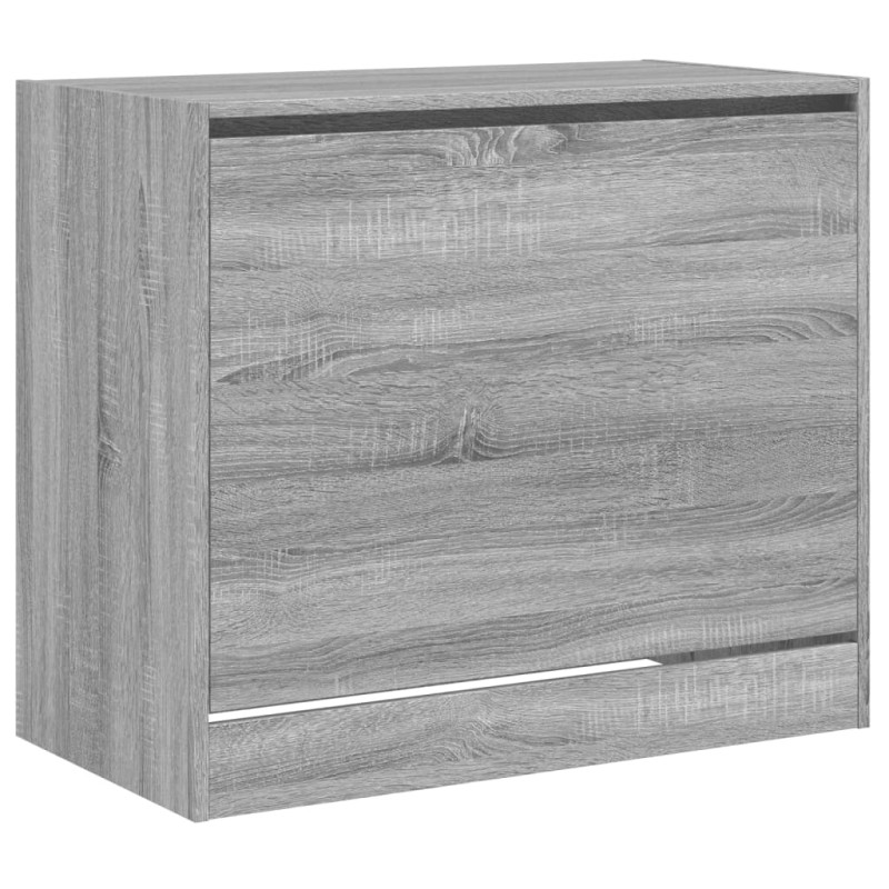 Produktbild för Skohylla grå sonoma 80x42x69 cm konstruerat trä