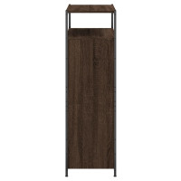 Produktbild för Skoskåp brun ek 75x34x112 cm konstruerat trä