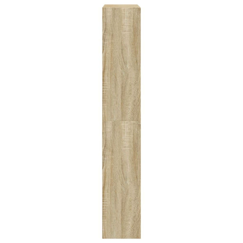 Produktbild för Skohylla sonoma-ek 80x21x125,5 cm konstruerat trä