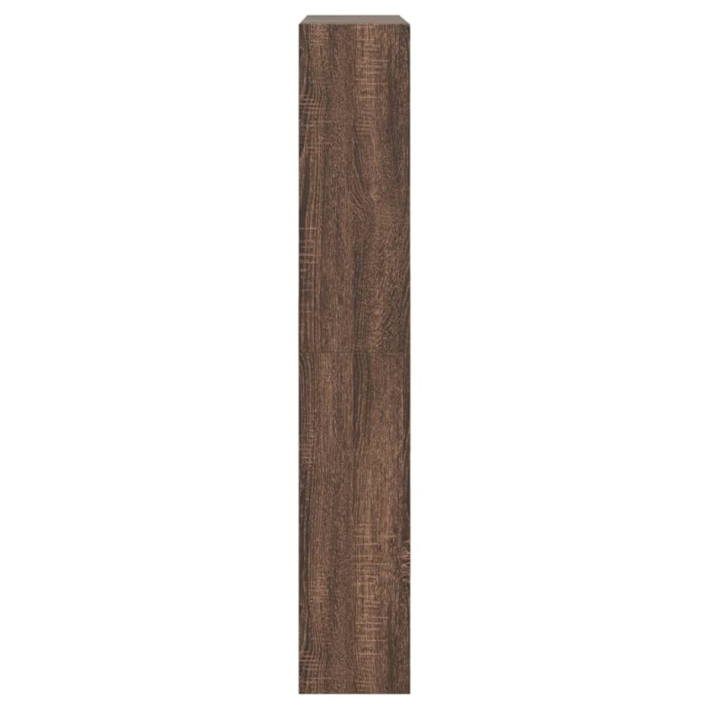 Produktbild för Skohylla brun ek 80x21x125,5 cm konstruerat trä