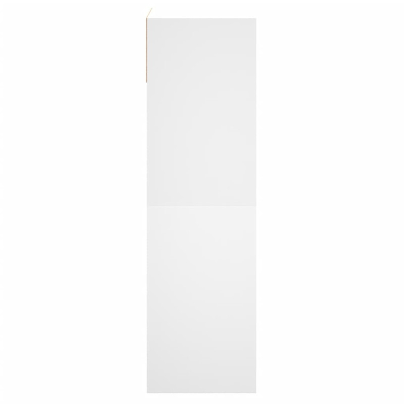 Produktbild för Skohylla vit 60x34x116 cm konstruerat trä