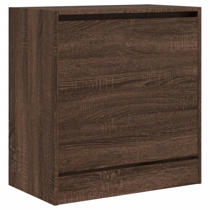 Produktbild för Skohylla brun ek 60x34x63,5 cm konstruerat trä