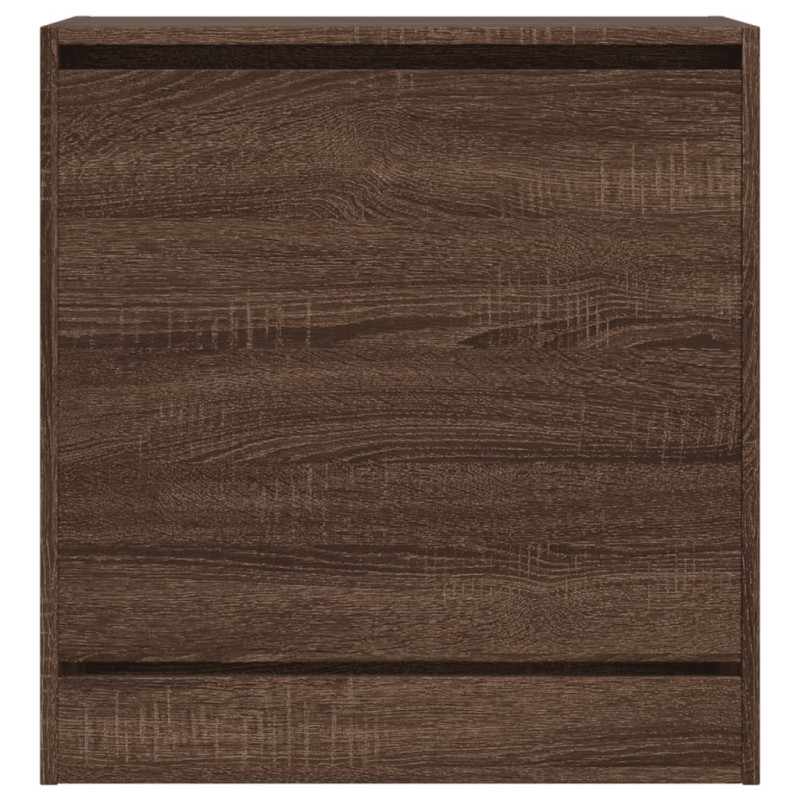 Produktbild för Skohylla brun ek 60x34x63,5 cm konstruerat trä