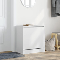 Produktbild för Skohylla vit 60x34x63,5 cm konstruerat trä