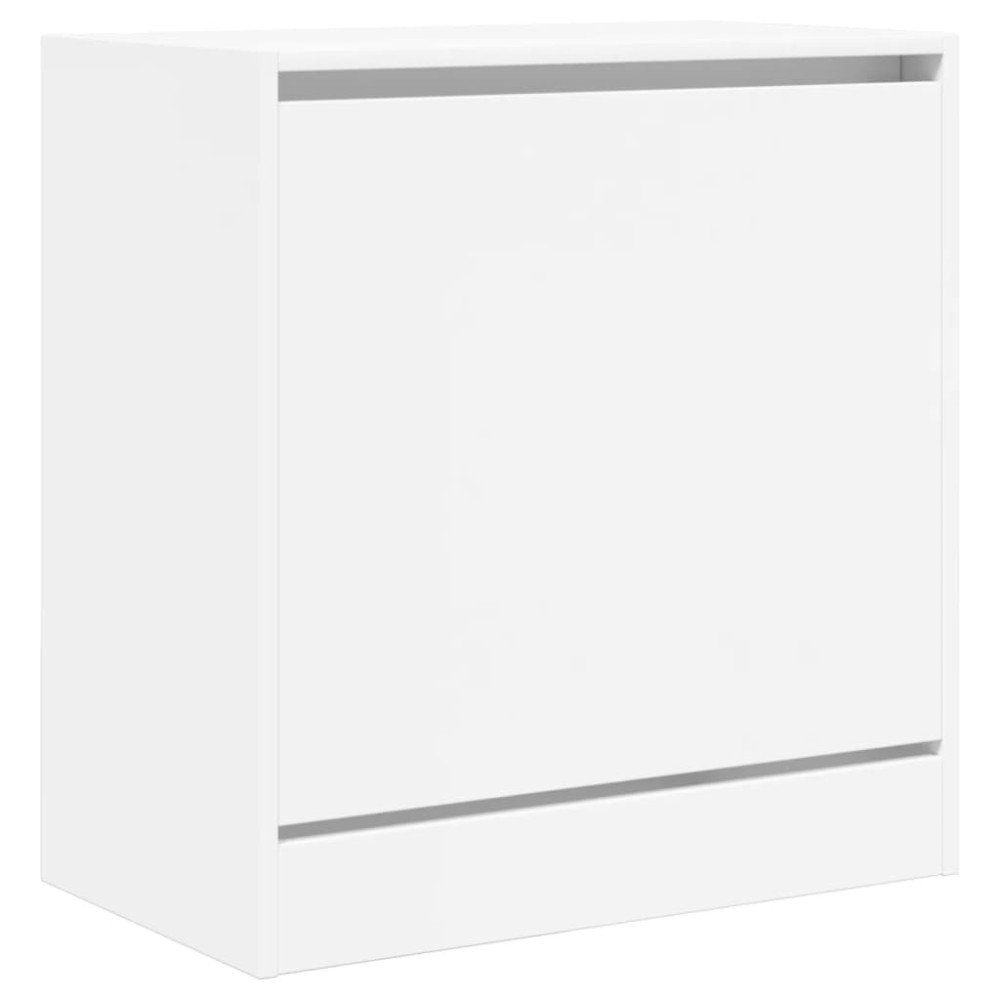 Produktbild för Skohylla vit 60x34x63,5 cm konstruerat trä