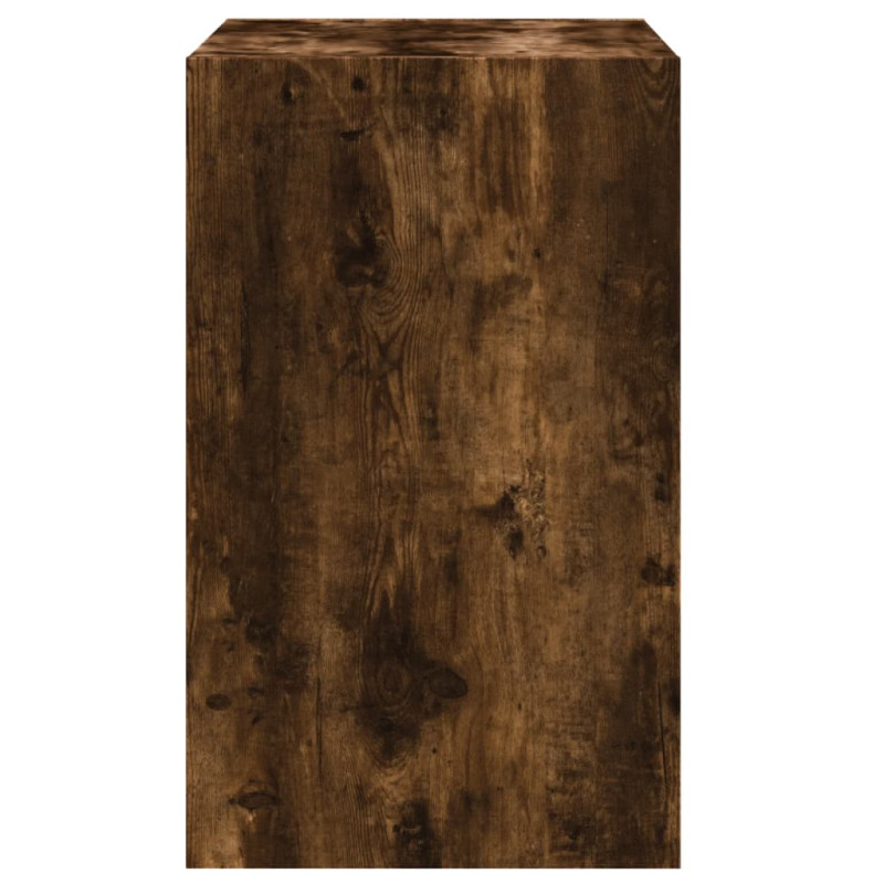 Produktbild för Skohylla rökfärgad ek 60x42x69 cm konstruerat trä