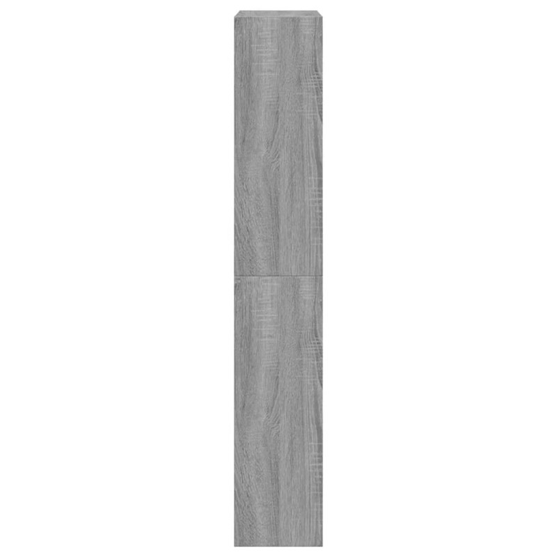 Produktbild för Skohylla grå sonoma 60x21x125,5 cm konstruerat trä
