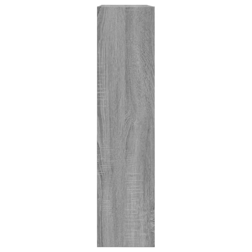 Produktbild för Skohylla grå sonoma 80x21x87,5 cm konstruerat trä