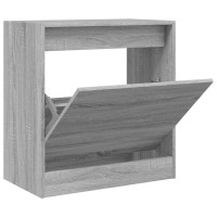 Miniatyr av produktbild för Skohylla grå sonoma 60x34x63,5 cm konstruerat trä