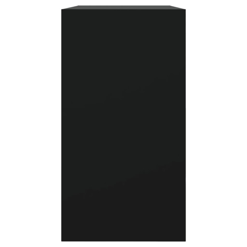 Produktbild för Skohylla svart 80x34x63 cm konstruerat trä