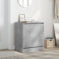 Produktbild för Skohylla betonggrå 60x42x69 cm konstruerat trä