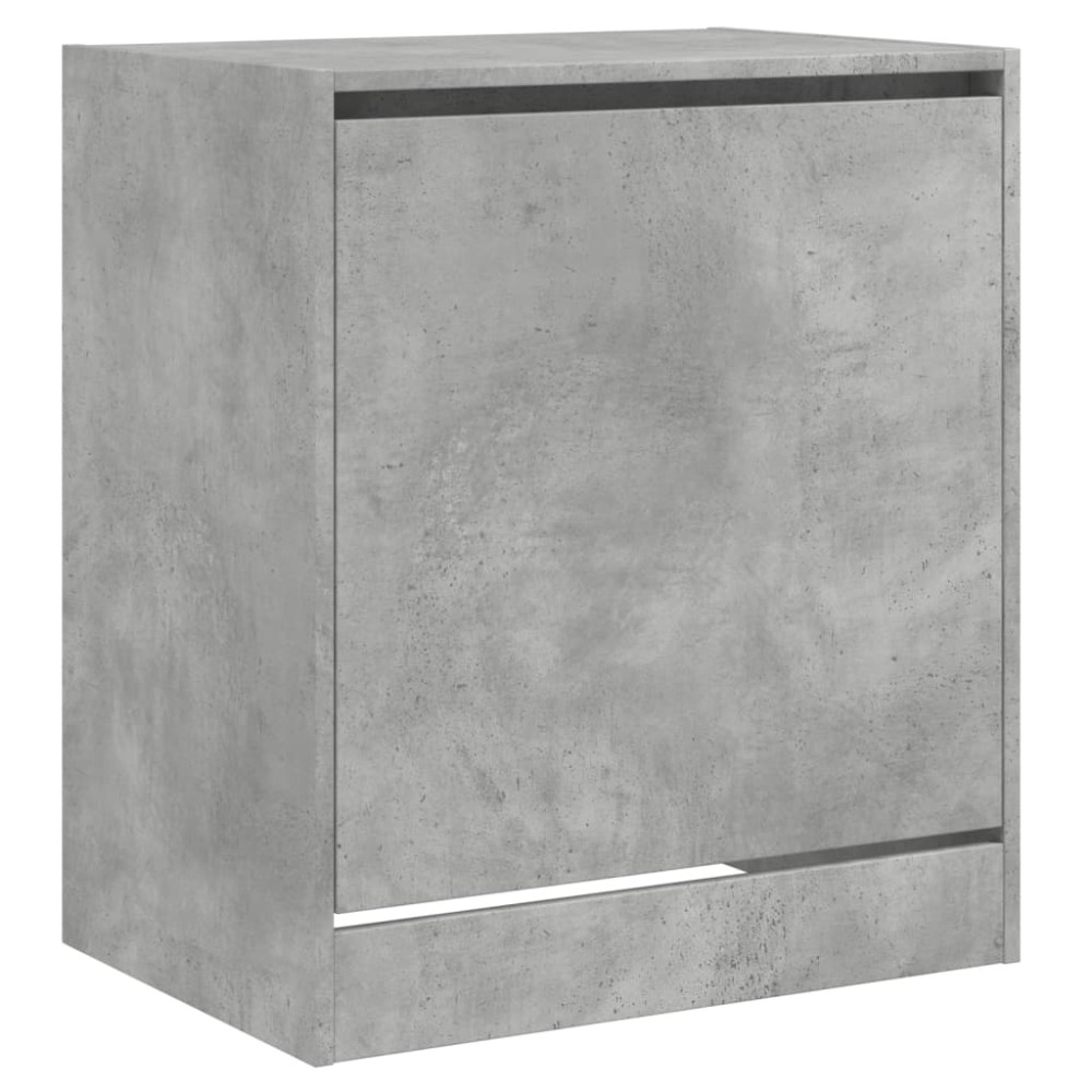 Produktbild för Skohylla betonggrå 60x42x69 cm konstruerat trä