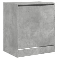 Produktbild för Skohylla betonggrå 60x42x69 cm konstruerat trä