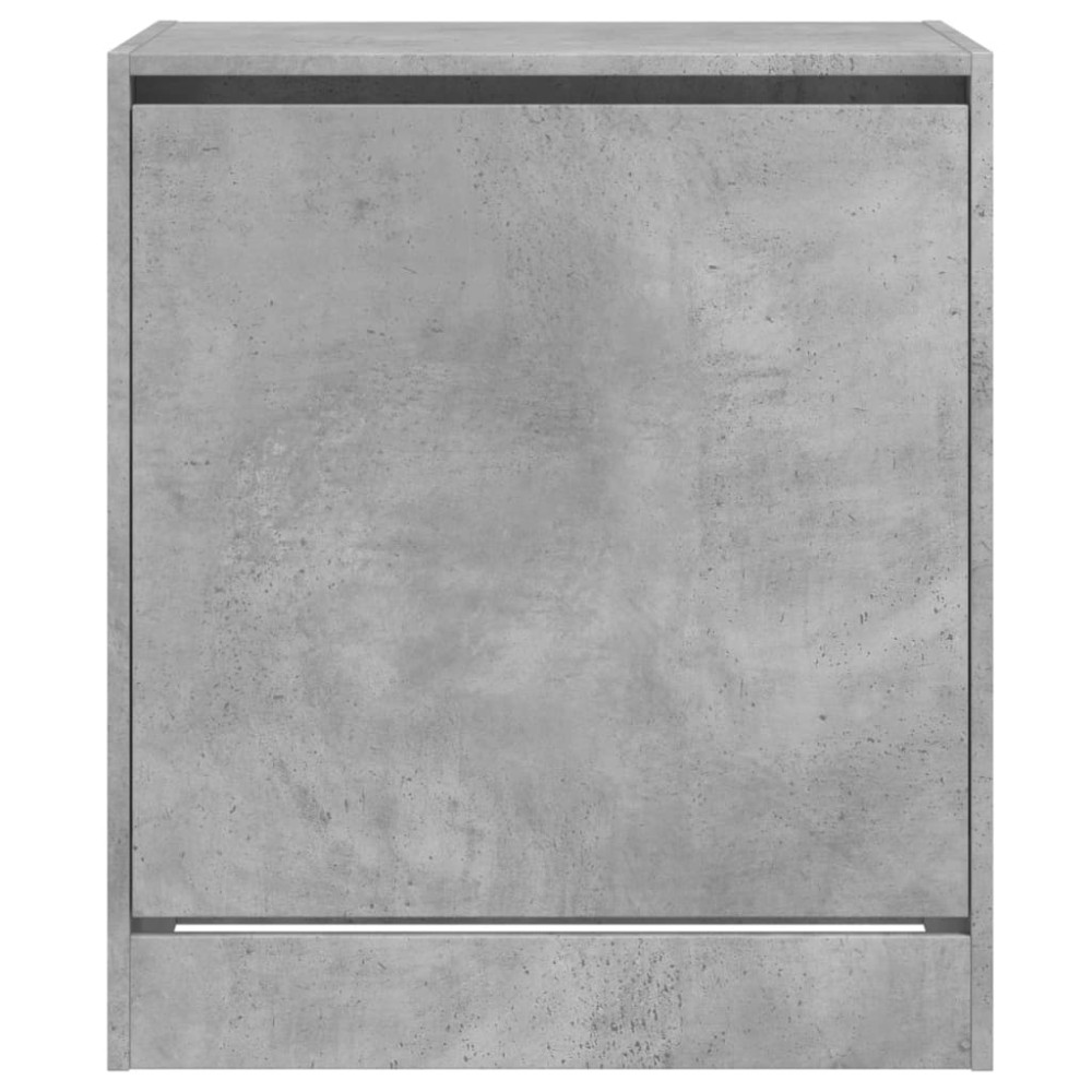 Produktbild för Skohylla betonggrå 60x42x69 cm konstruerat trä