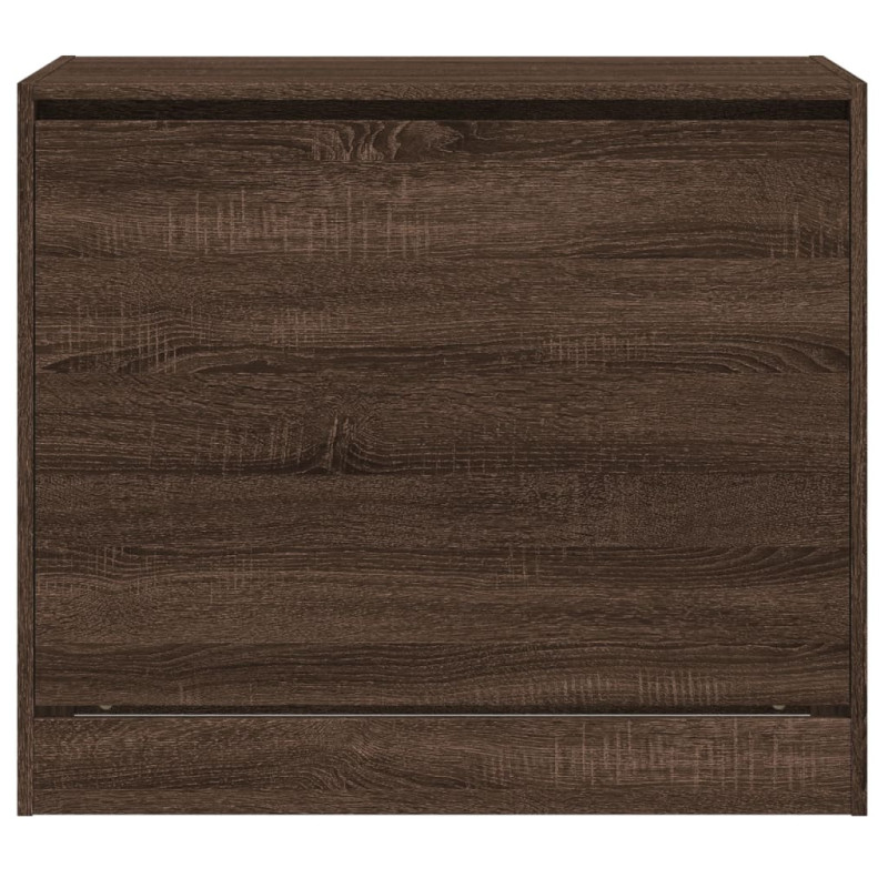 Produktbild för Skohylla brun ek 80x42x69 cm konstruerat trä
