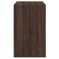 Miniatyr av produktbild för Skohylla brun ek 80x42x69 cm konstruerat trä