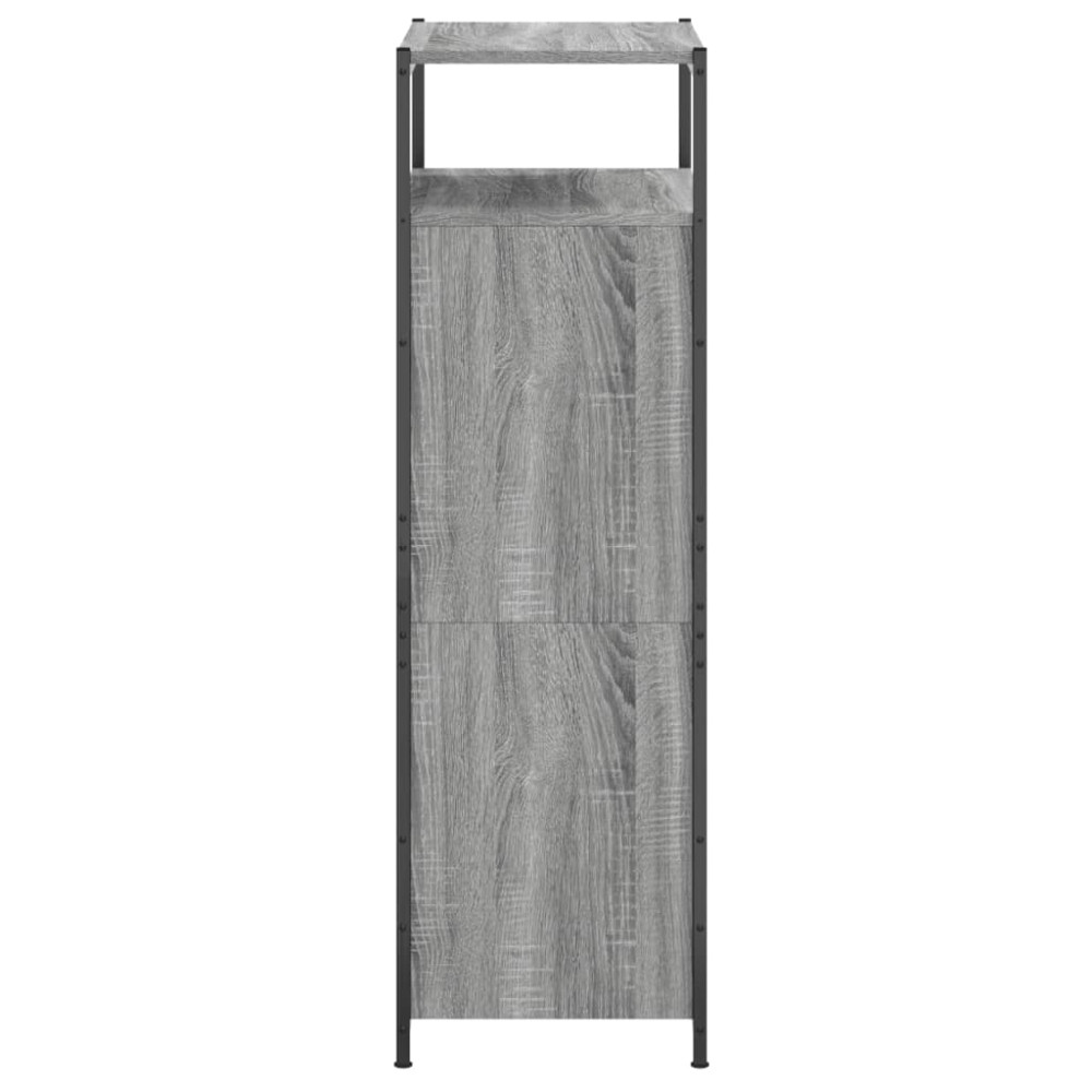 Produktbild för Skoskåp grå sonoma 60x34x112 cm konstruerat trä