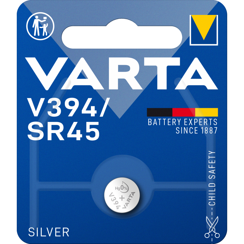 Produktbild för SR45 / V394 Knappcellsbatteri Silver 1,55V 1-pack