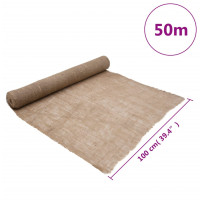 Produktbild för Juterulle 1x50 m 100% jute 200 gsm