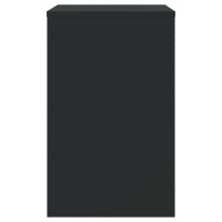 Miniatyr av produktbild för Satsbord 3 st svart konstruerat trä