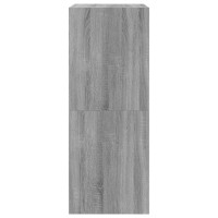 Produktbild för Skoskåp med 2 flip-lådor grå sonoma 60x42x108 cm