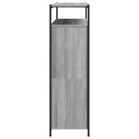 Produktbild för Skoskåp med 4 flip-lådor grå sonoma 100x34x112 cm