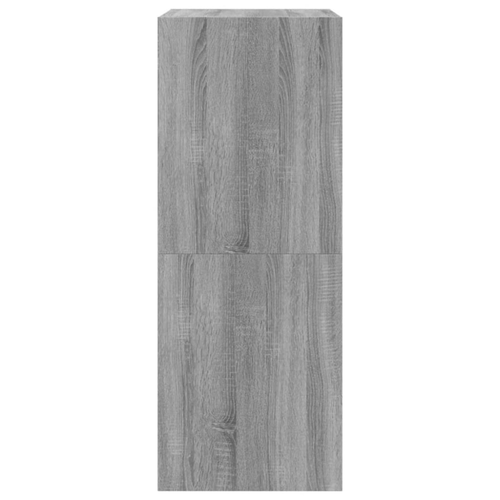 Produktbild för Skoskåp med 2 flip-lådor grå sonoma 80x42x108 cm