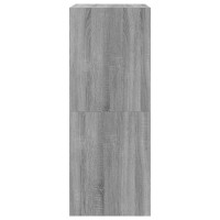 Produktbild för Skoskåp med 2 flip-lådor grå sonoma 80x42x108 cm