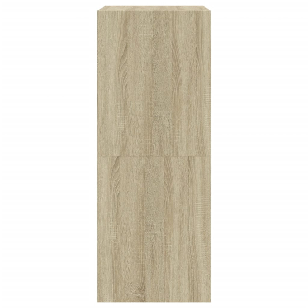 Produktbild för Skoskåp med 2 flip-lådor sonoma-ek 60x42x108 cm