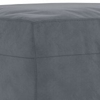 Produktbild för Soffgrupp med kuddar 3 delar mörkgrå sammet