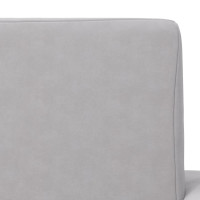 Produktbild för Bäddsoffa för barn 2-sits ljusgrå mjuk plysch