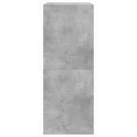 Produktbild för Skoskåp med 2 flip-lådor betonggrå 60x42x108 cm