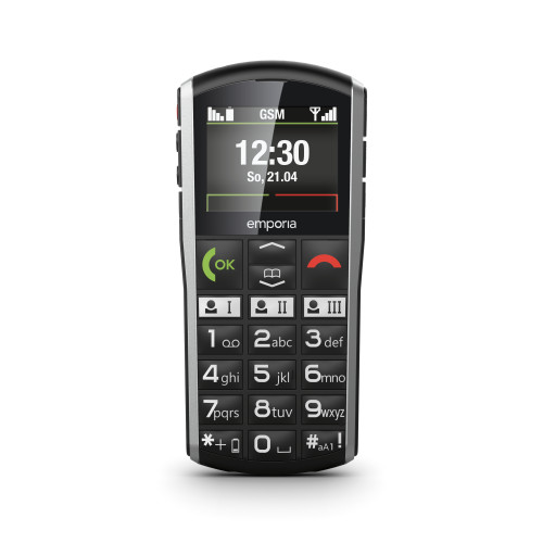 Emporia Telecom Emporia SiMPLiCiTY 5,08 cm (2") 90 g Svart, Silver Seniortelefon