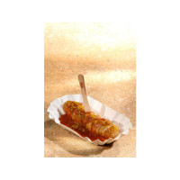 Produktbild för Tallrik PURE 105x200x35mm vit 250/fp