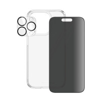 Produktbild för PanzerGlass Privacy 3-in-1-Pack iPhone 2023 6.1 Pro Genomskinligt skärmskydd Apple 1 styck