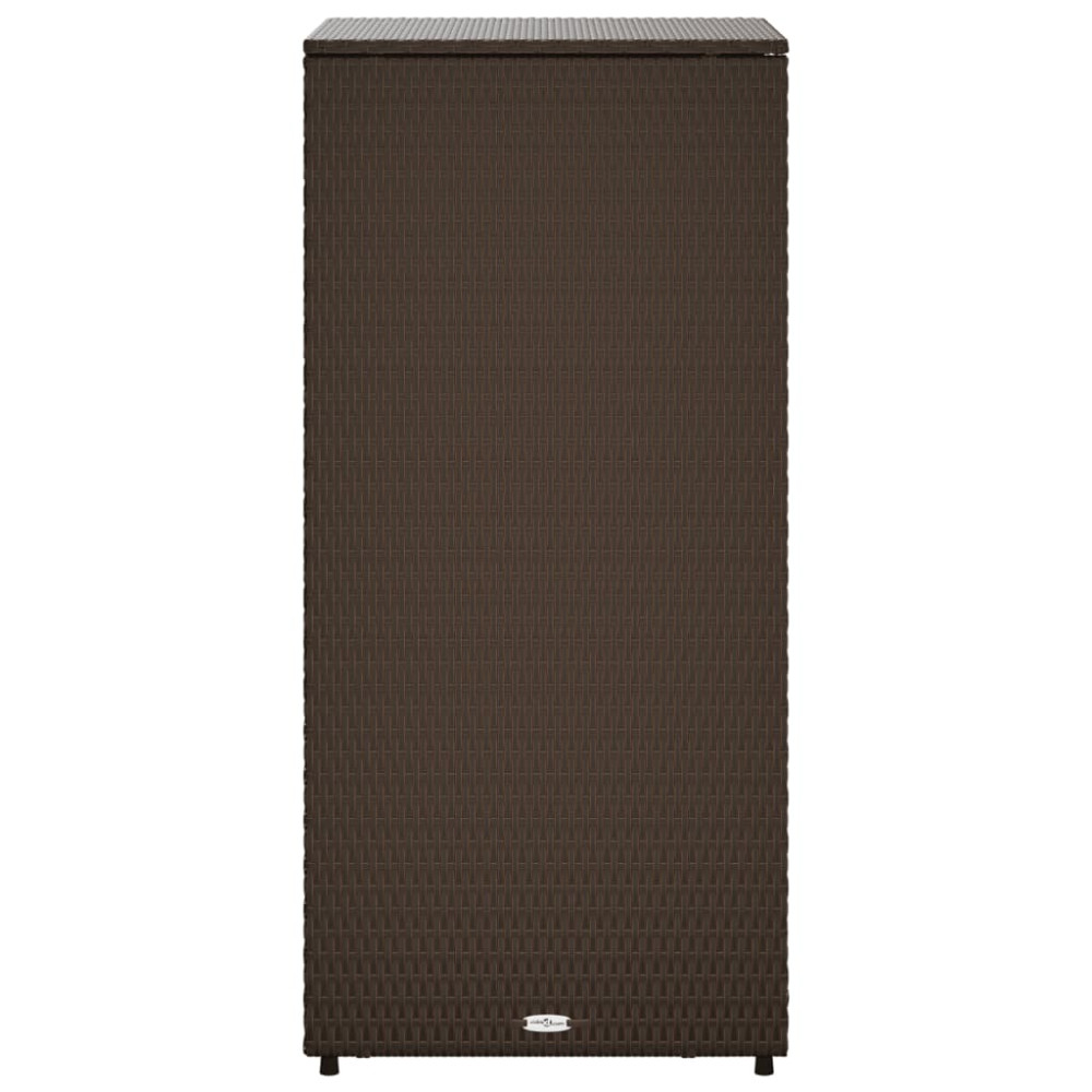 Produktbild för Trädgårdsskåp brun 50x55x115 cm konstrotting