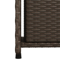 Produktbild för Trädgårdsskåp brun 50x55x115 cm konstrotting