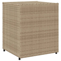 Produktbild för Trädgårdsskåp beige 55x59x69 cm konstrotting