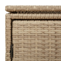 Produktbild för Trädgårdsskåp beige 110x55x60,5 cm konstrotting