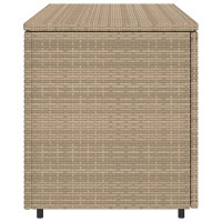 Produktbild för Trädgårdsskåp beige 110x55x60,5 cm konstrotting