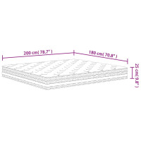 Produktbild för Pocketresårmadrass medium 180x200 cm
