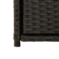 Produktbild för Trädgårdsskåp svart 55x55x111 cm konstrotting