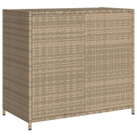 Produktbild för Trädgårdsskåp beige 83x45x76 cm konstrotting