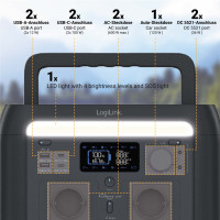 Produktbild för Portable Power Station 600W 512 Wh Tuya